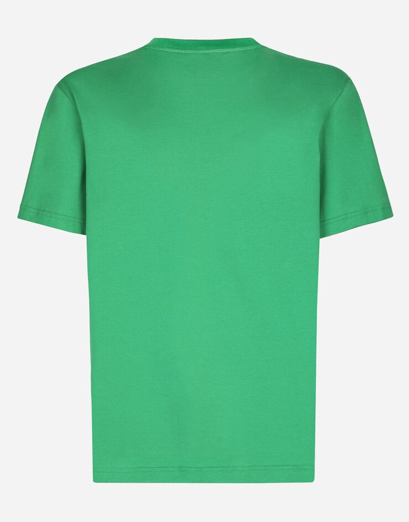 Dolce & Gabbana Cotton T-shirt with branded tag outlook