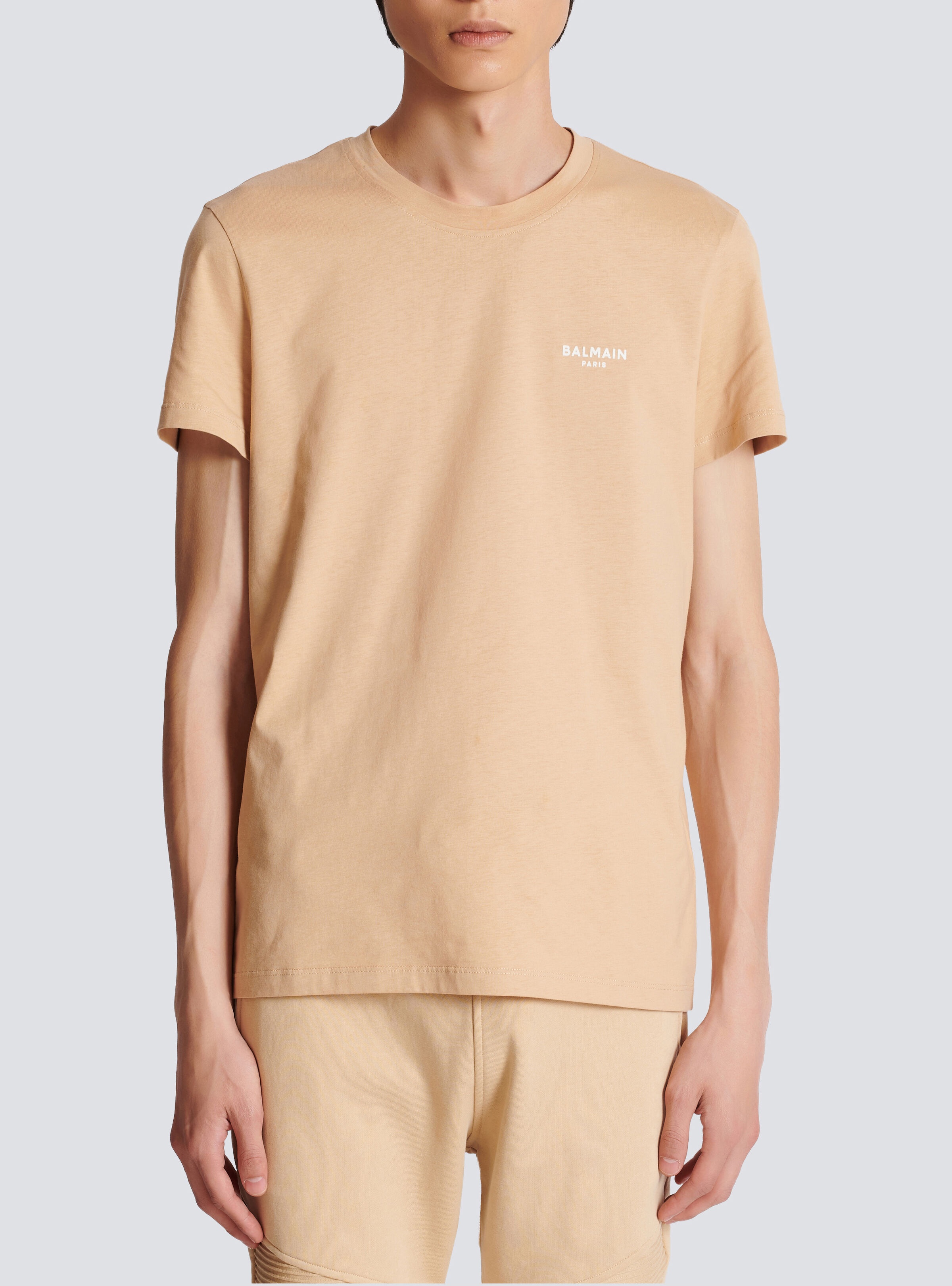 Flocked Balmain T-shirt - 5