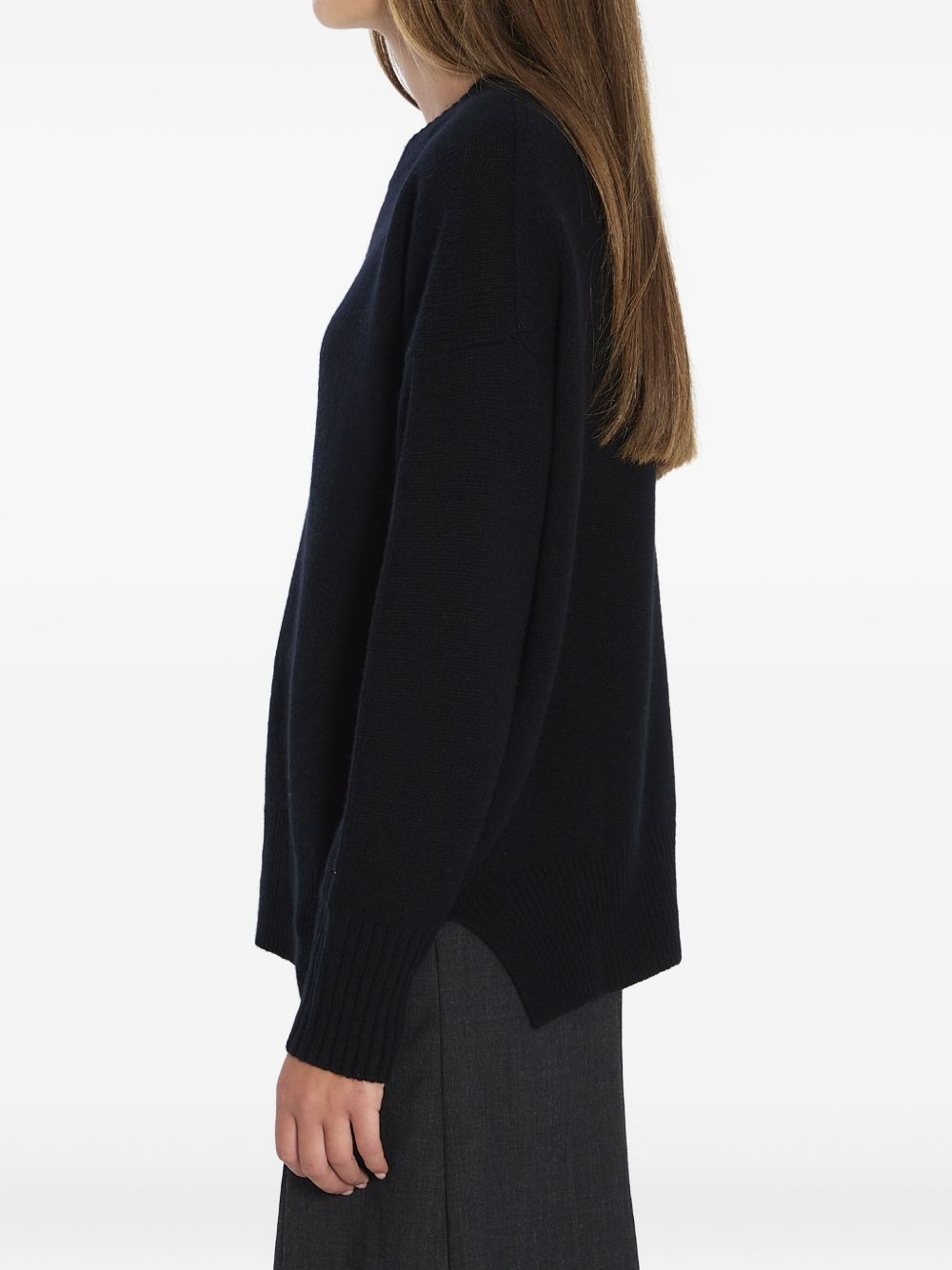 ribbed crew-neck cashmere sweater - 4