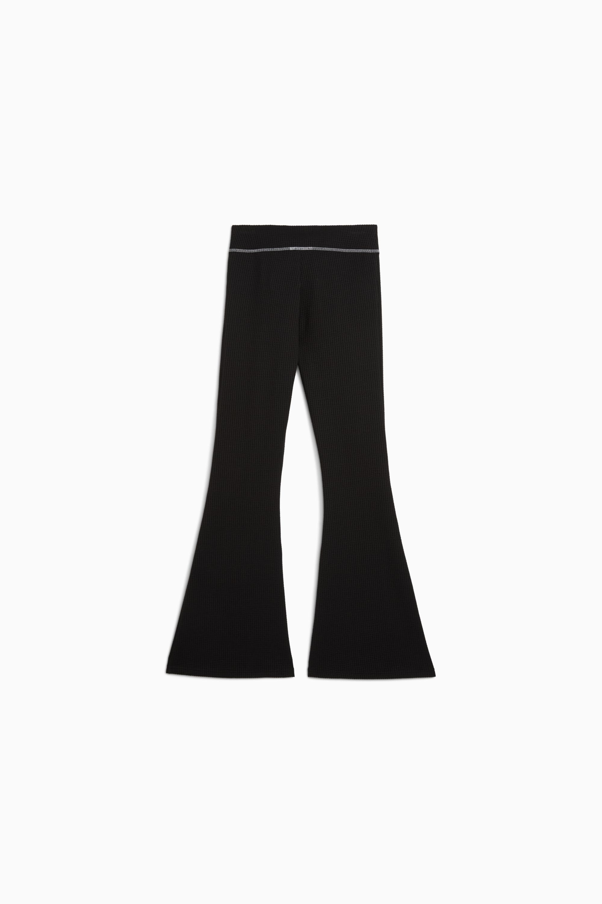 DARE TO Women's Textured Flared Leggings - 2