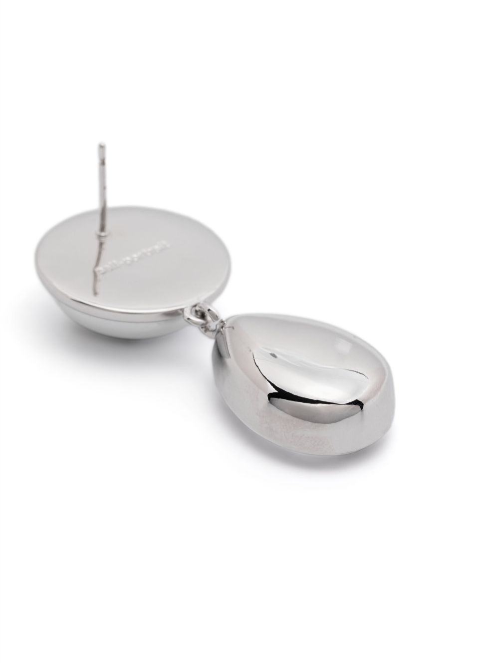 bow crystal-droplet earrings - 3