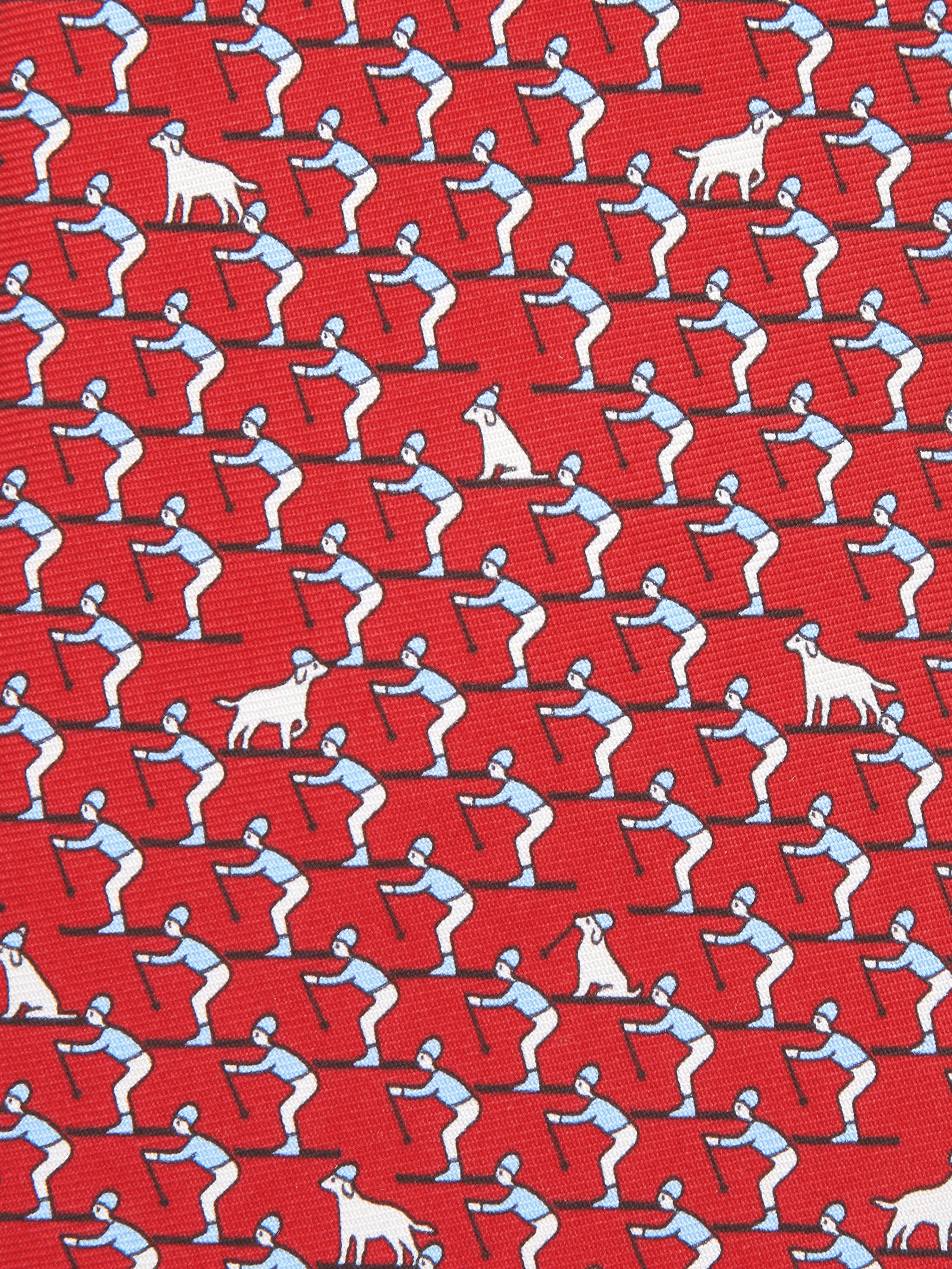 RED SILK TIE - 2