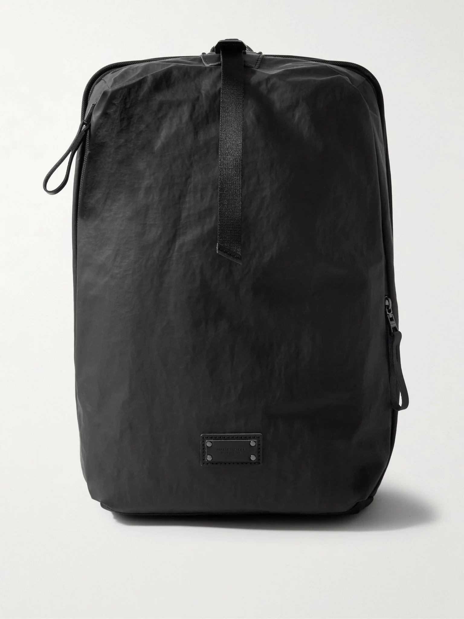 Bump L Canvas and Leather-Trimmed CORDURA® Nylon Backpack Black - 1
