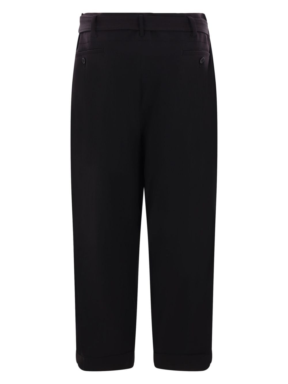 belted wool trousers - 2