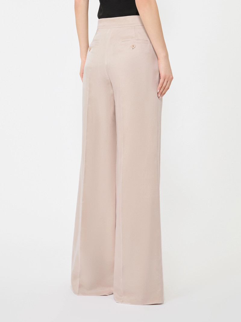 RASOIO Long silk trousers - CAMEL 4
