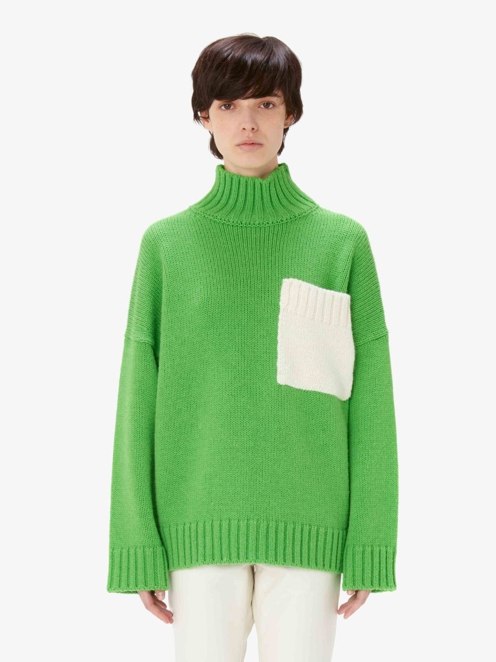 knitted patch-pocket jumper - 2