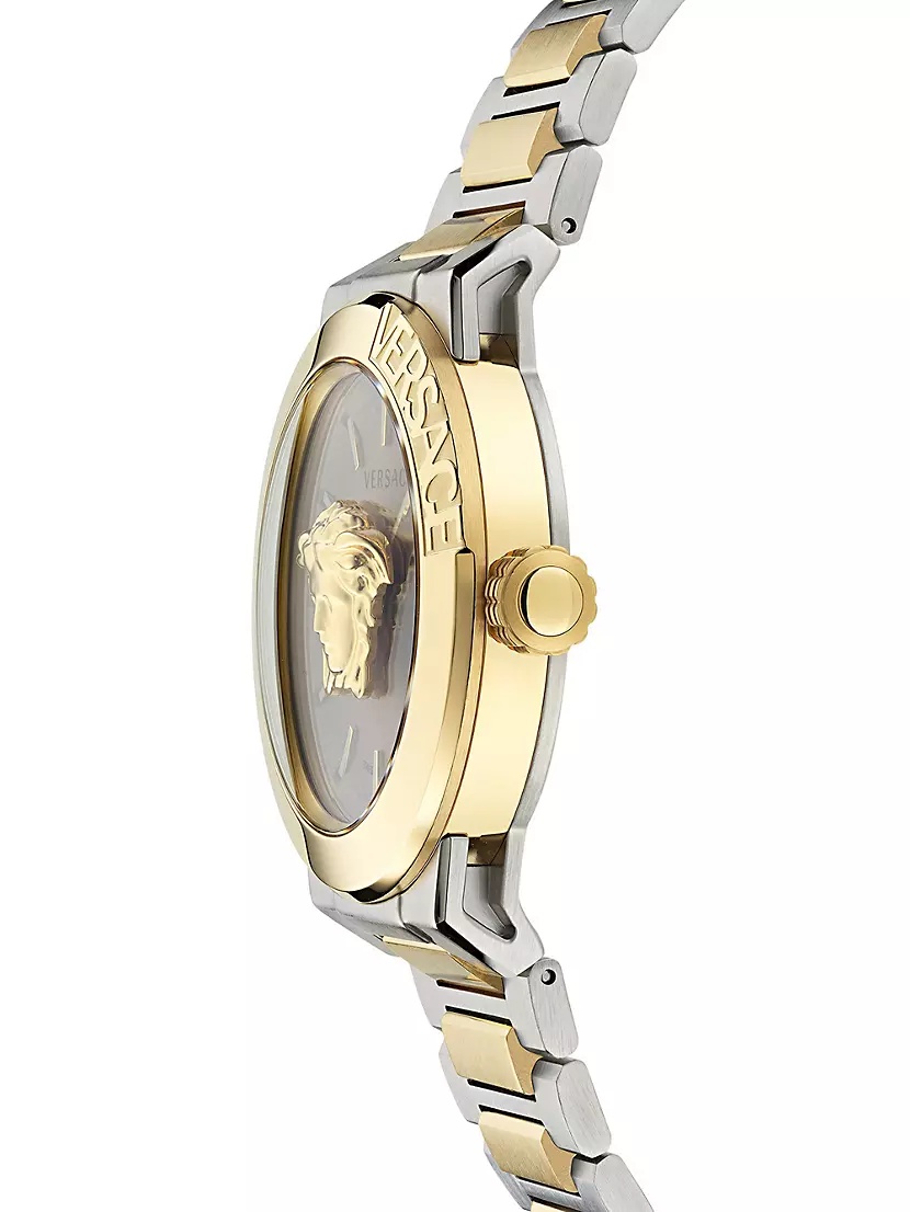 Medusa Infinite Stainless Steel Bracelet Watch/47MM - 3
