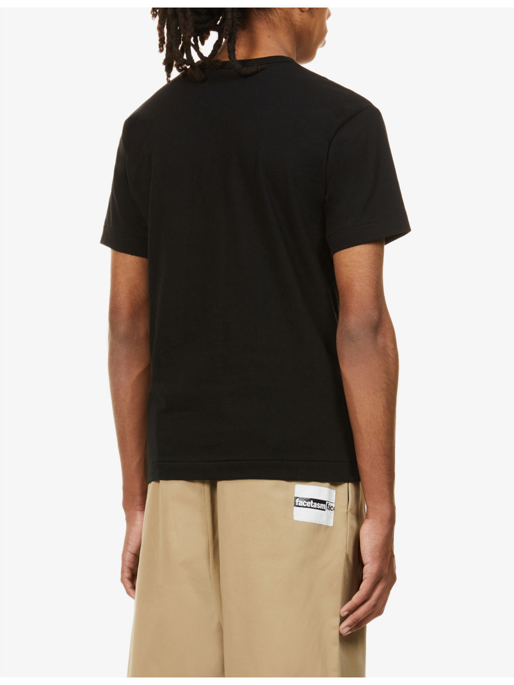 Overlap-heart print cotton-jersey T-shirt - 4