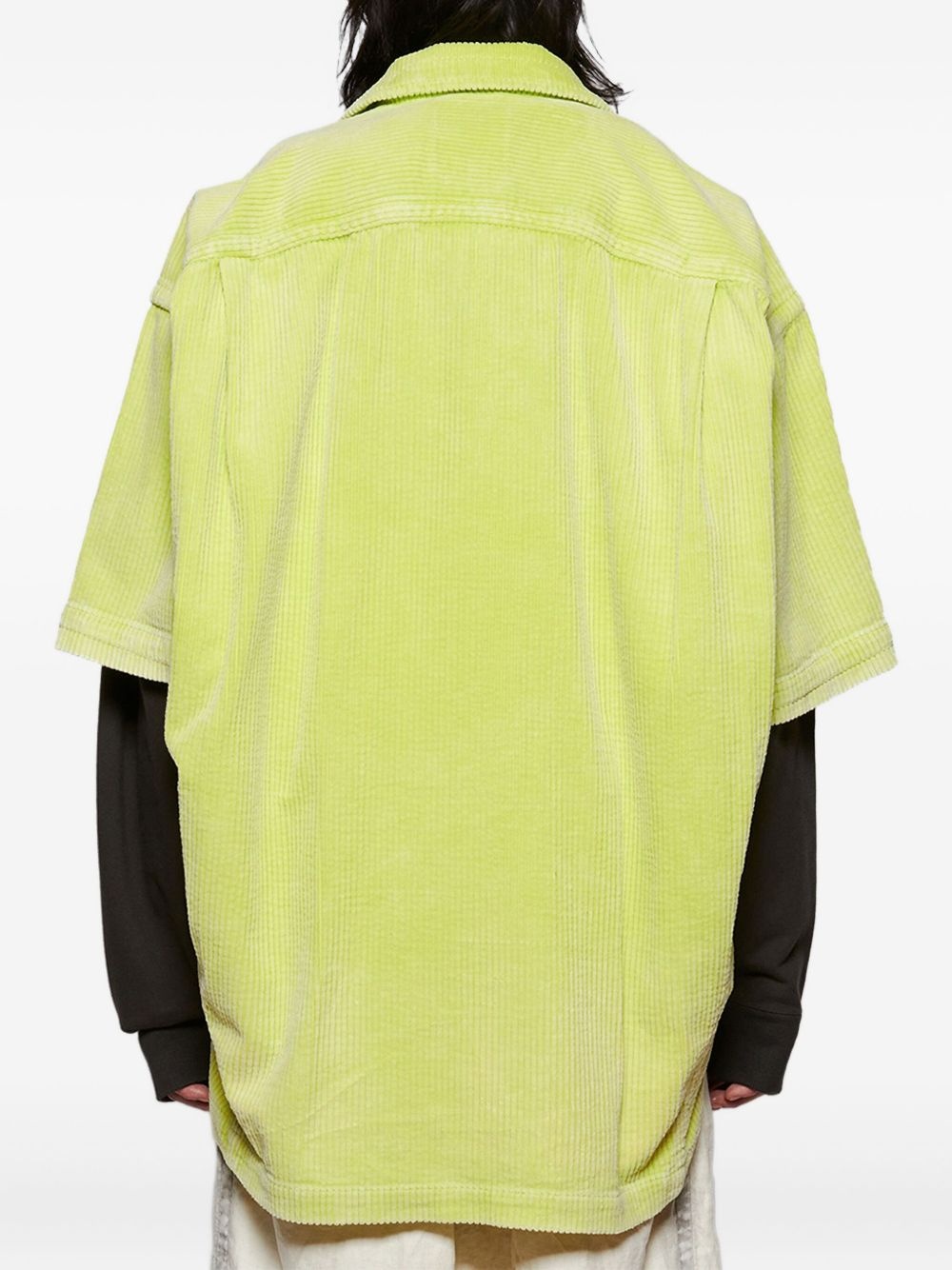 corduroy short-sleeve shirt - 5