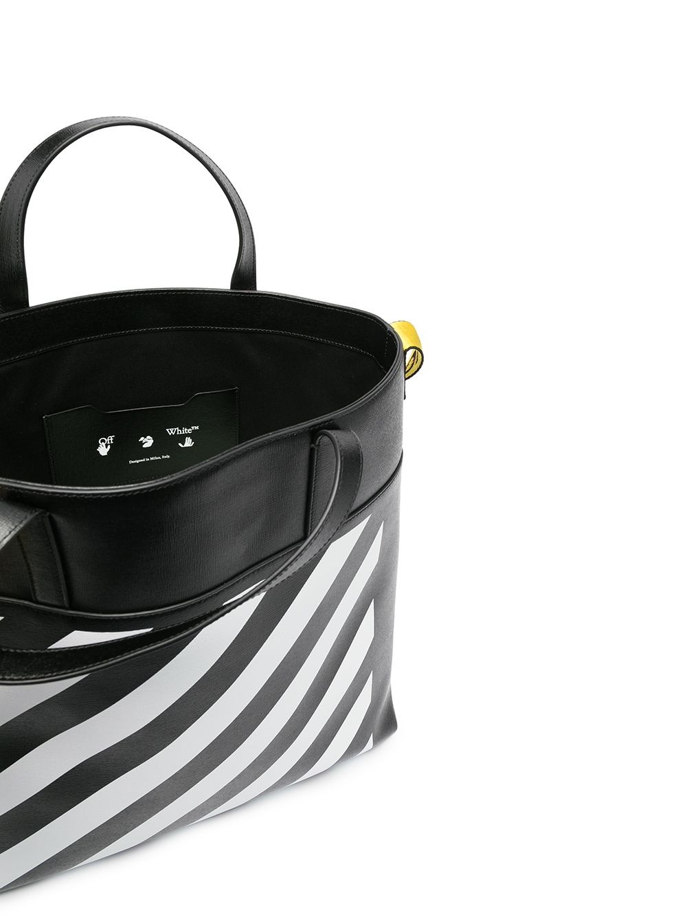 logo-print striped tote bag - 5