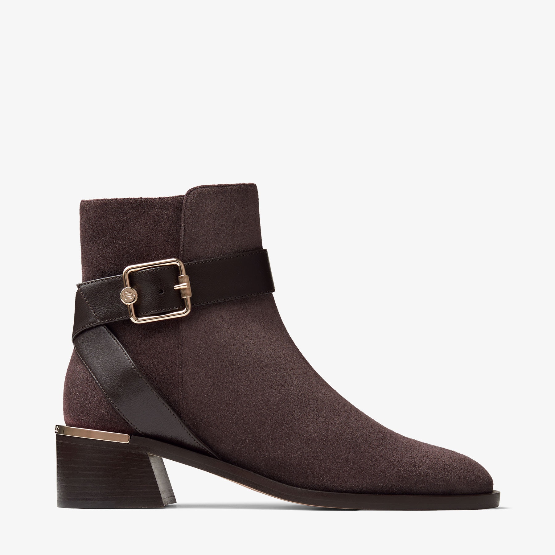 Clarice 45
Coffee Suede and Leather Ankle Boots - 1