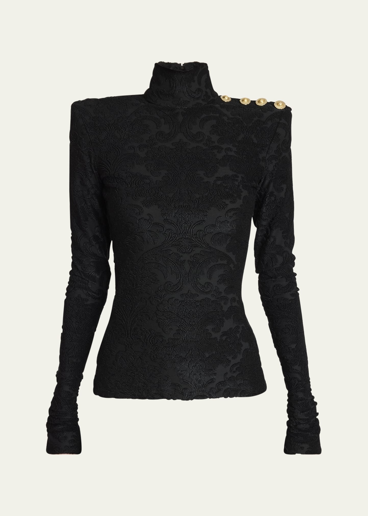Baroque High Neck Top - 1