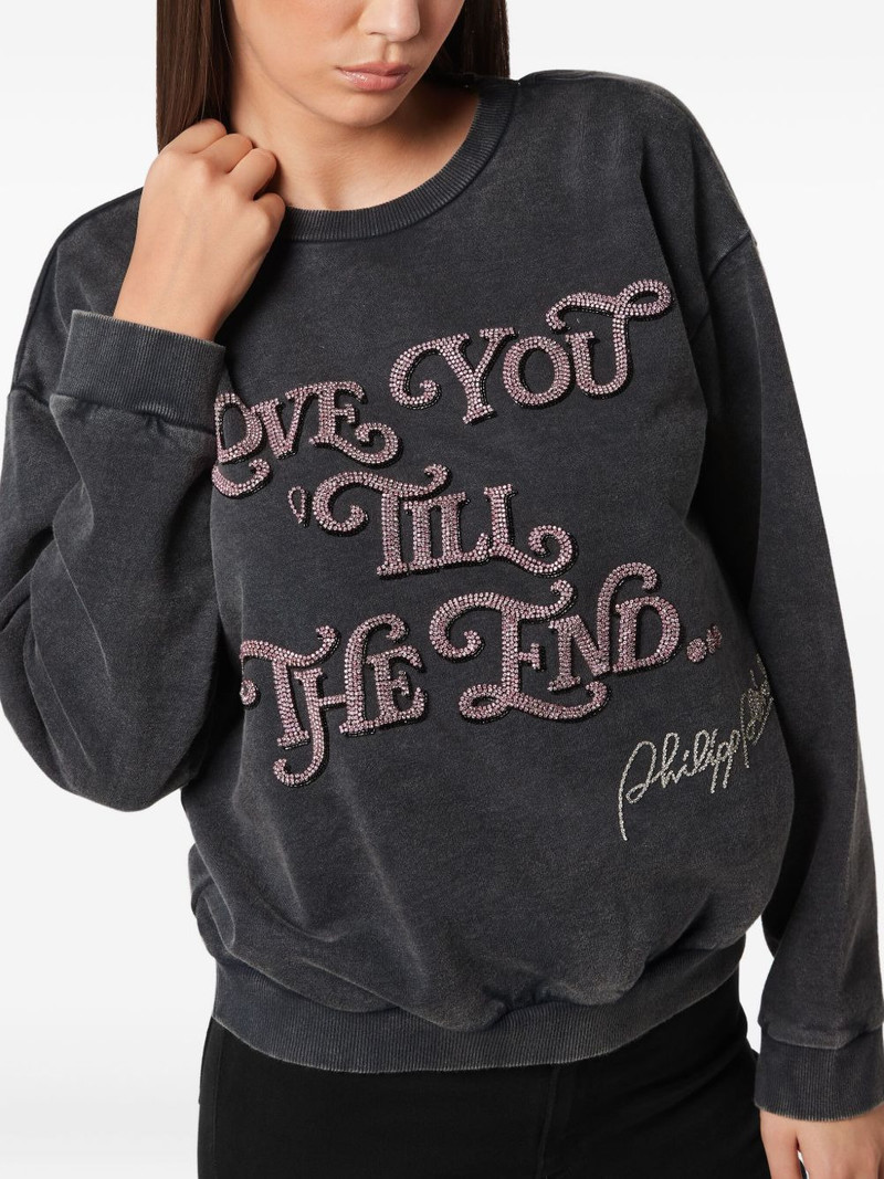 open back roundneck sweatshirt 3