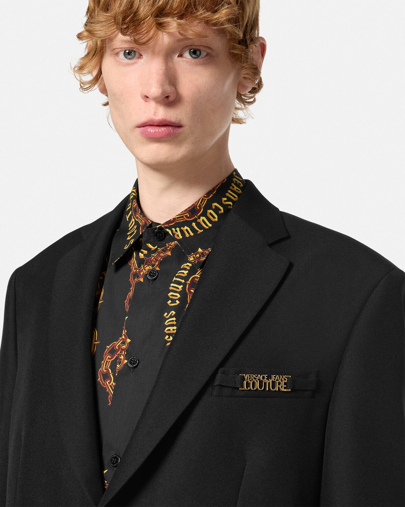 Logo Single-Breasted Blazer 3