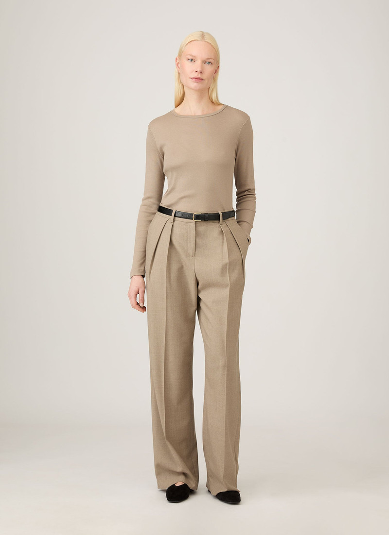 Sunspel Long Sleeve Ribbed T‑shirt outlook