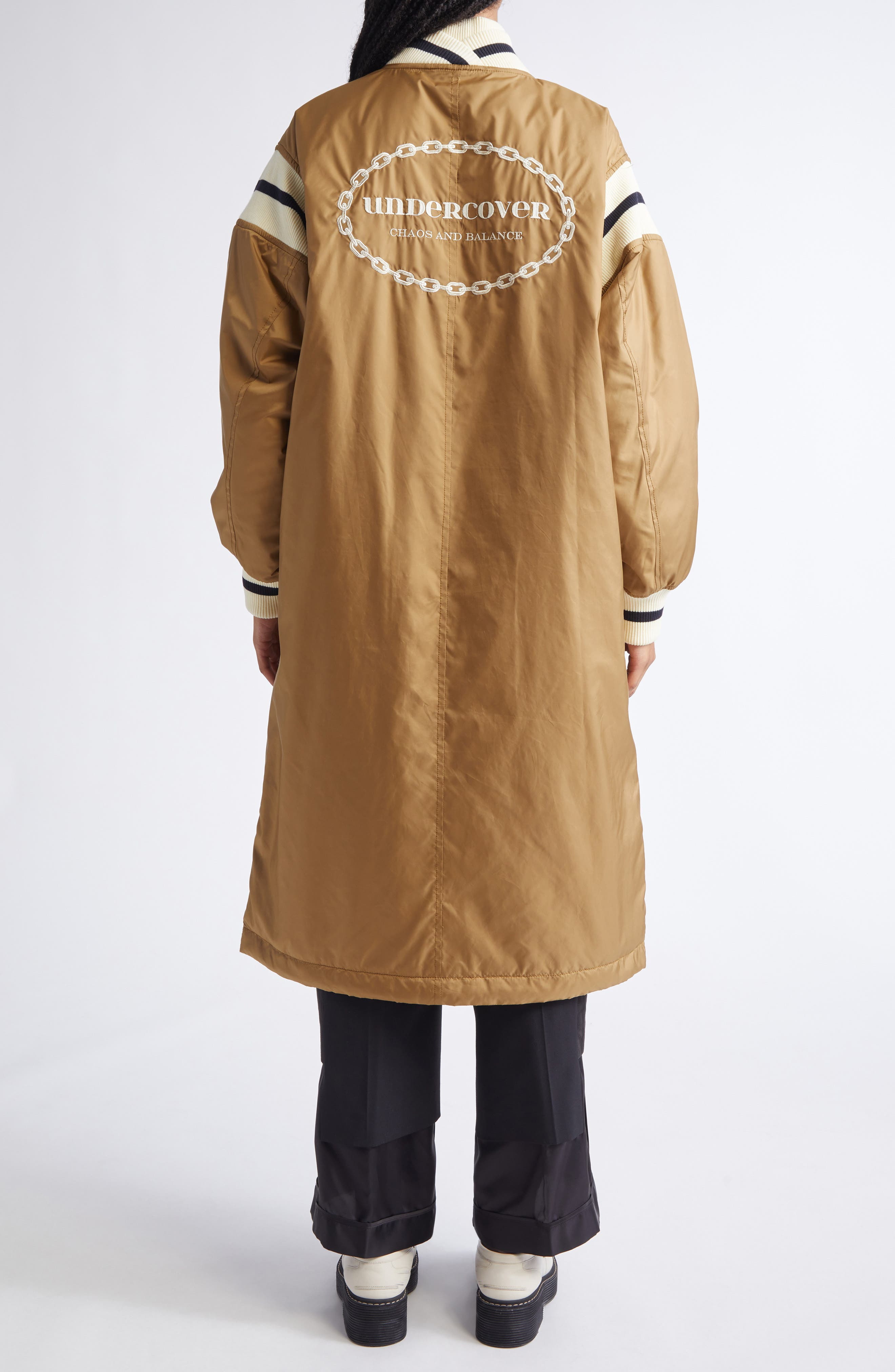Undercover Varsity Insulated Coat in Beige at Nordstrom - 3