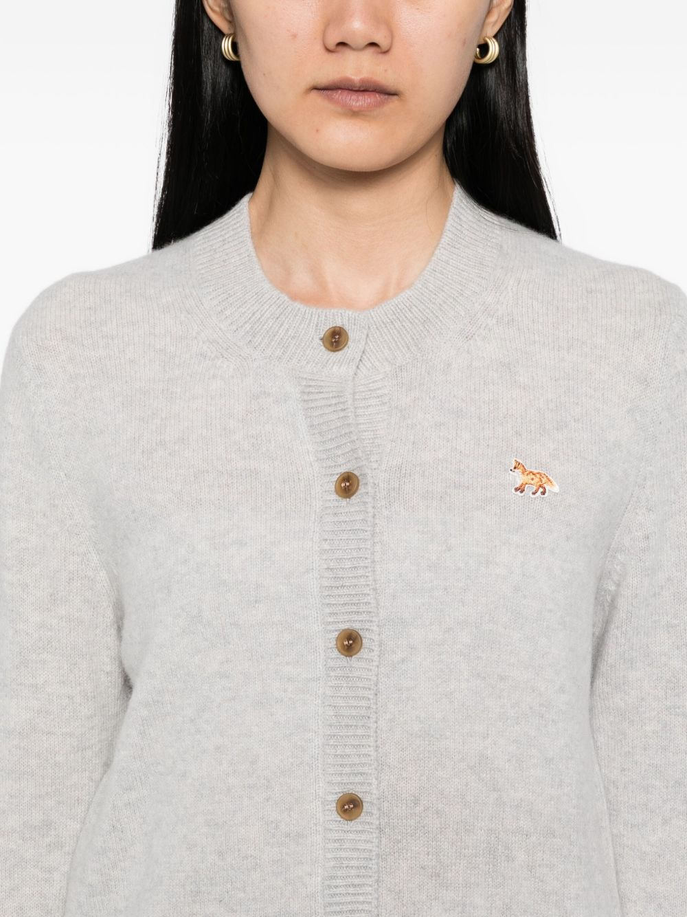 Baby Fox Patch cardigan - 5