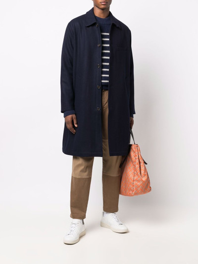 Universal Works button trench coat outlook