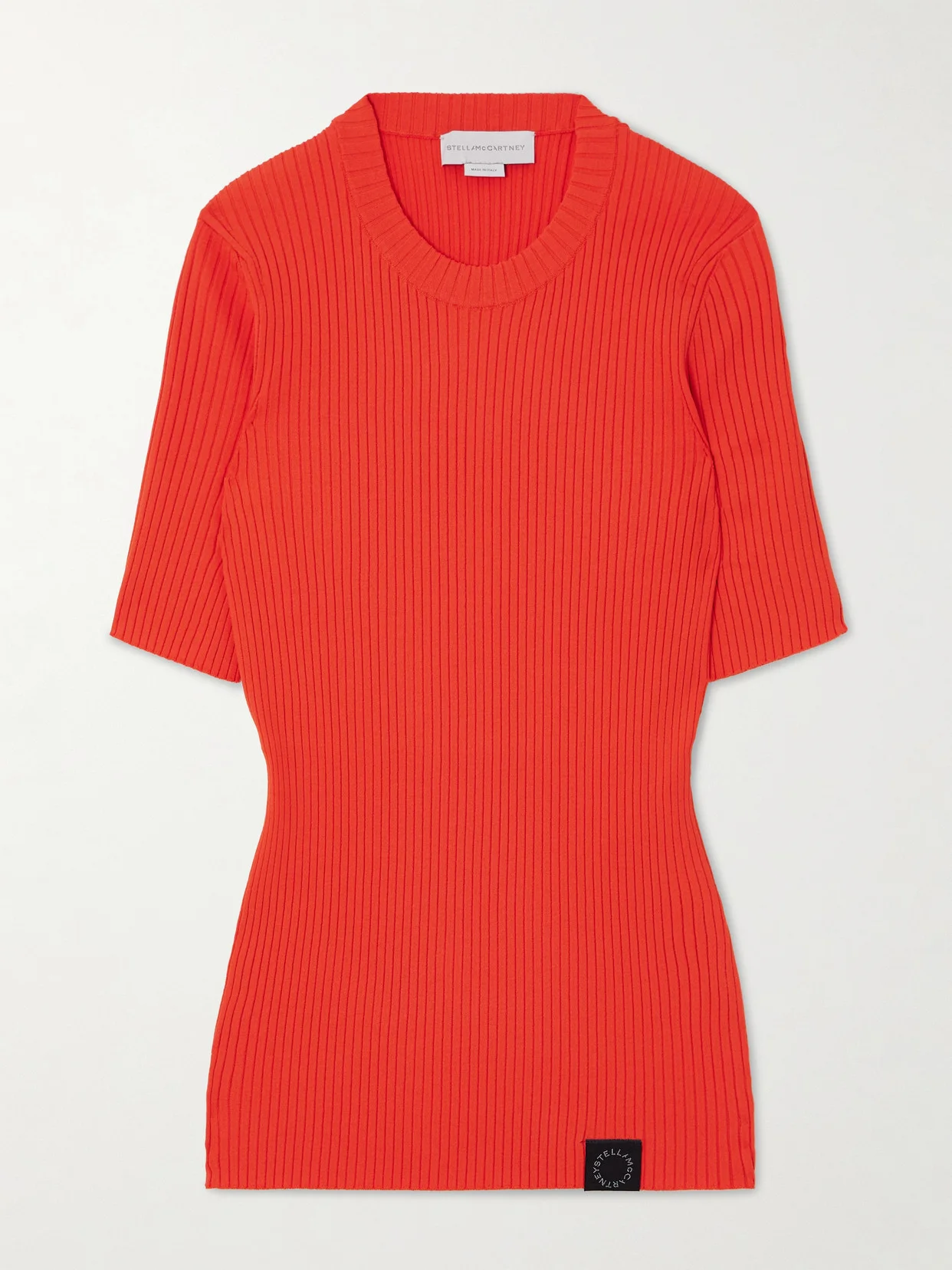 Ribbed-knit T-shirt - 1