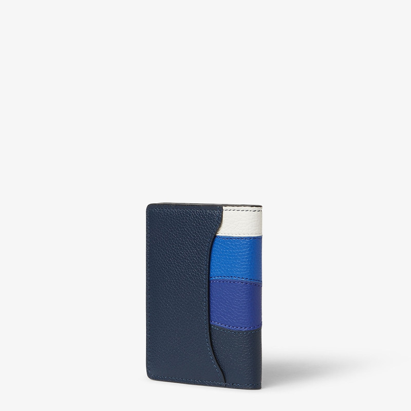 Colorblock Card Case Multicolor inlaid leather card case 3