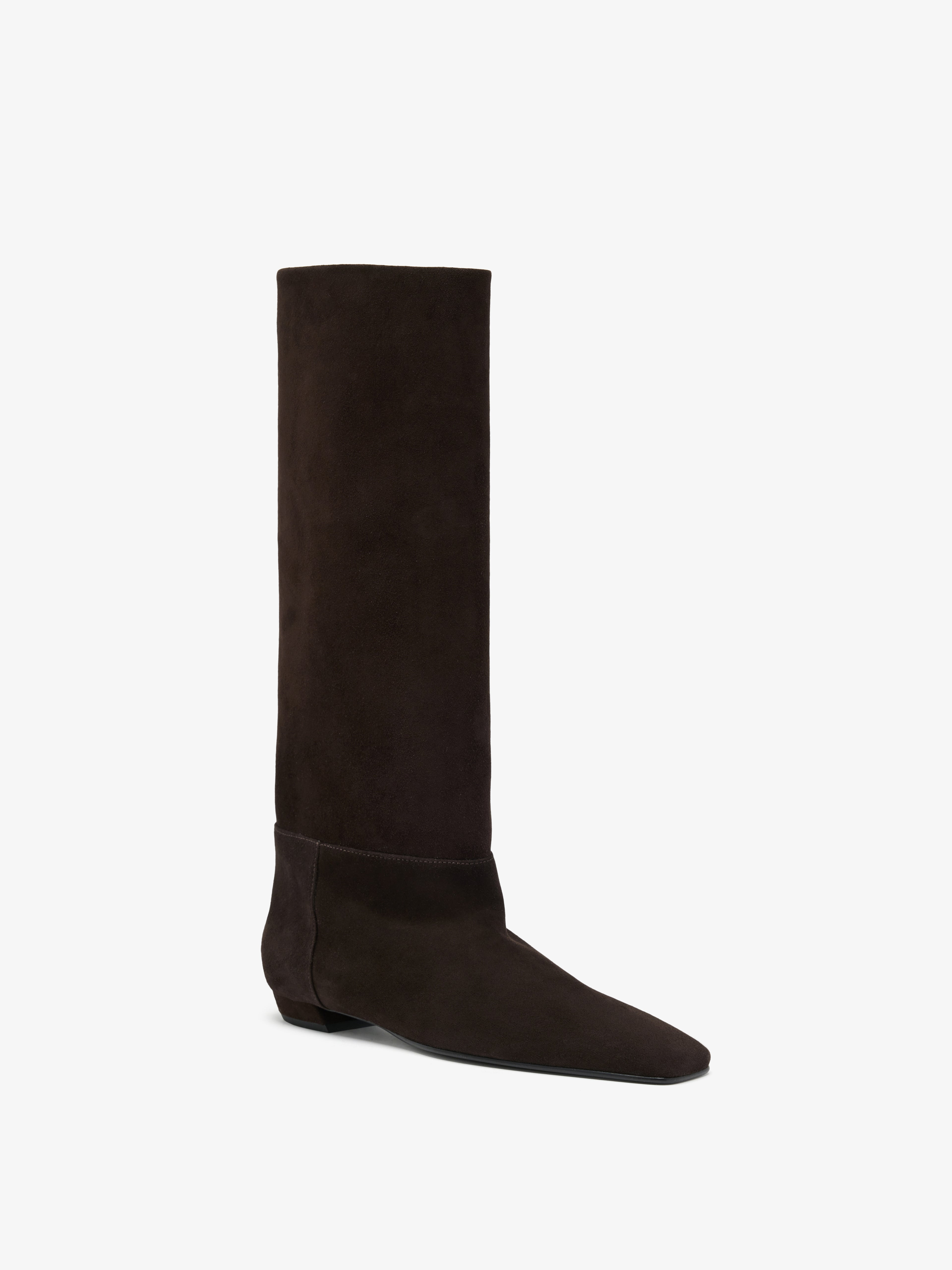 Trap Flat Boots in Kidsuede - 2