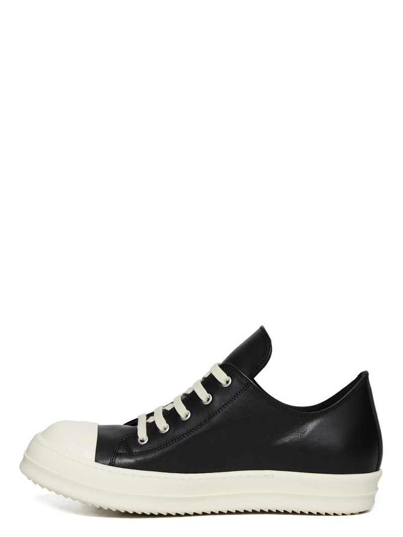 Rick Owens low eyelet leather sneakers outlook