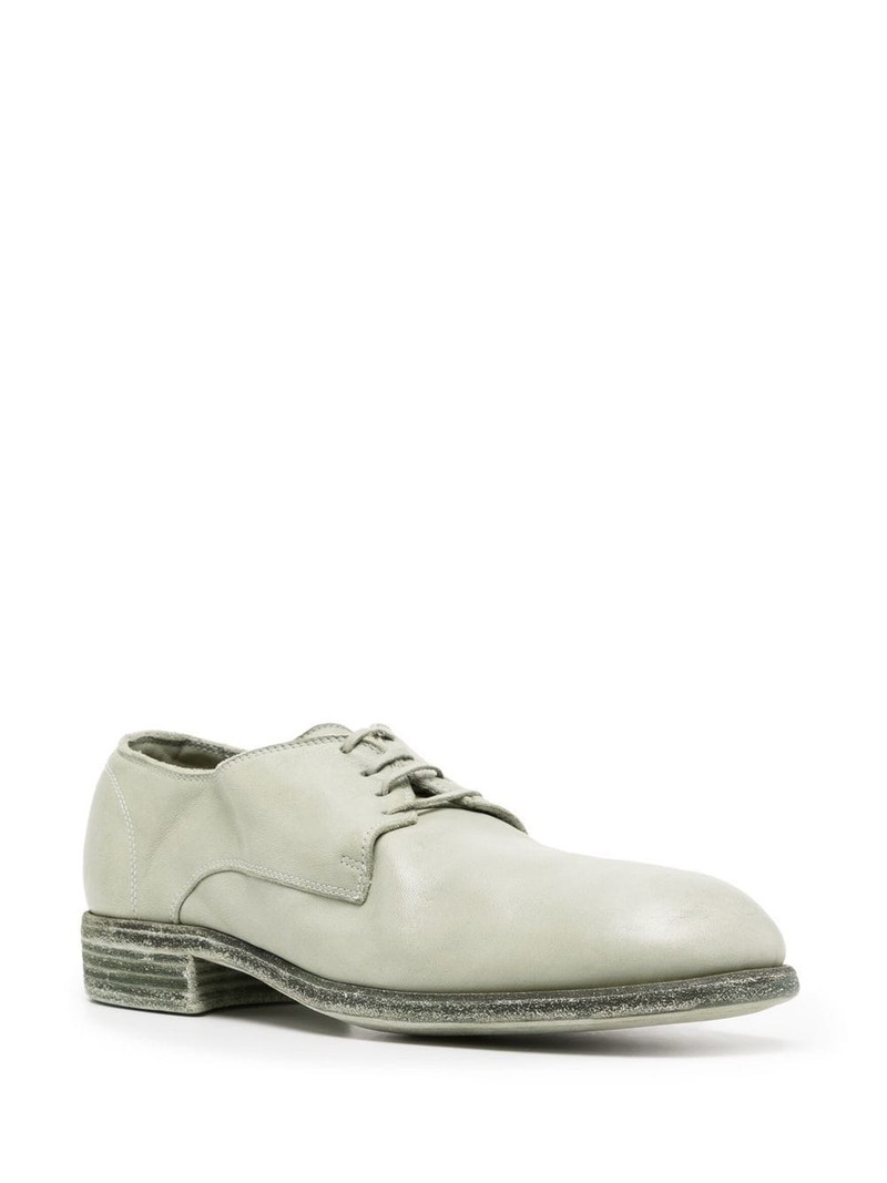 Guidi 30mm lace-up leather derby shoes outlook