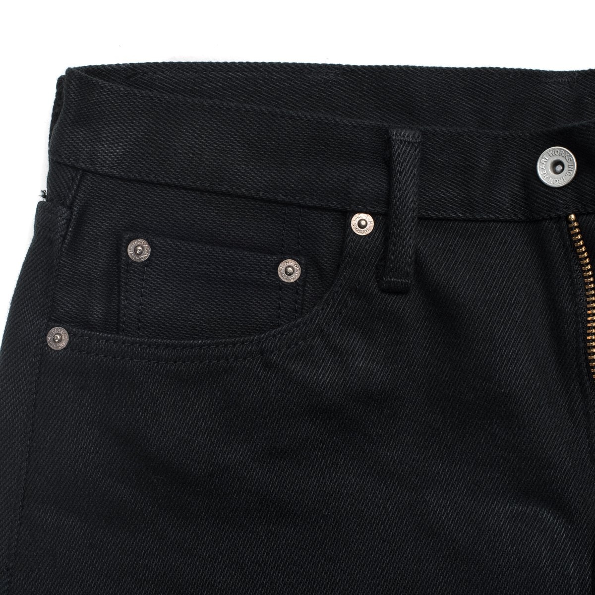 21oz Non-Fade Denim Straight Cut Jeans - Superblack - 10