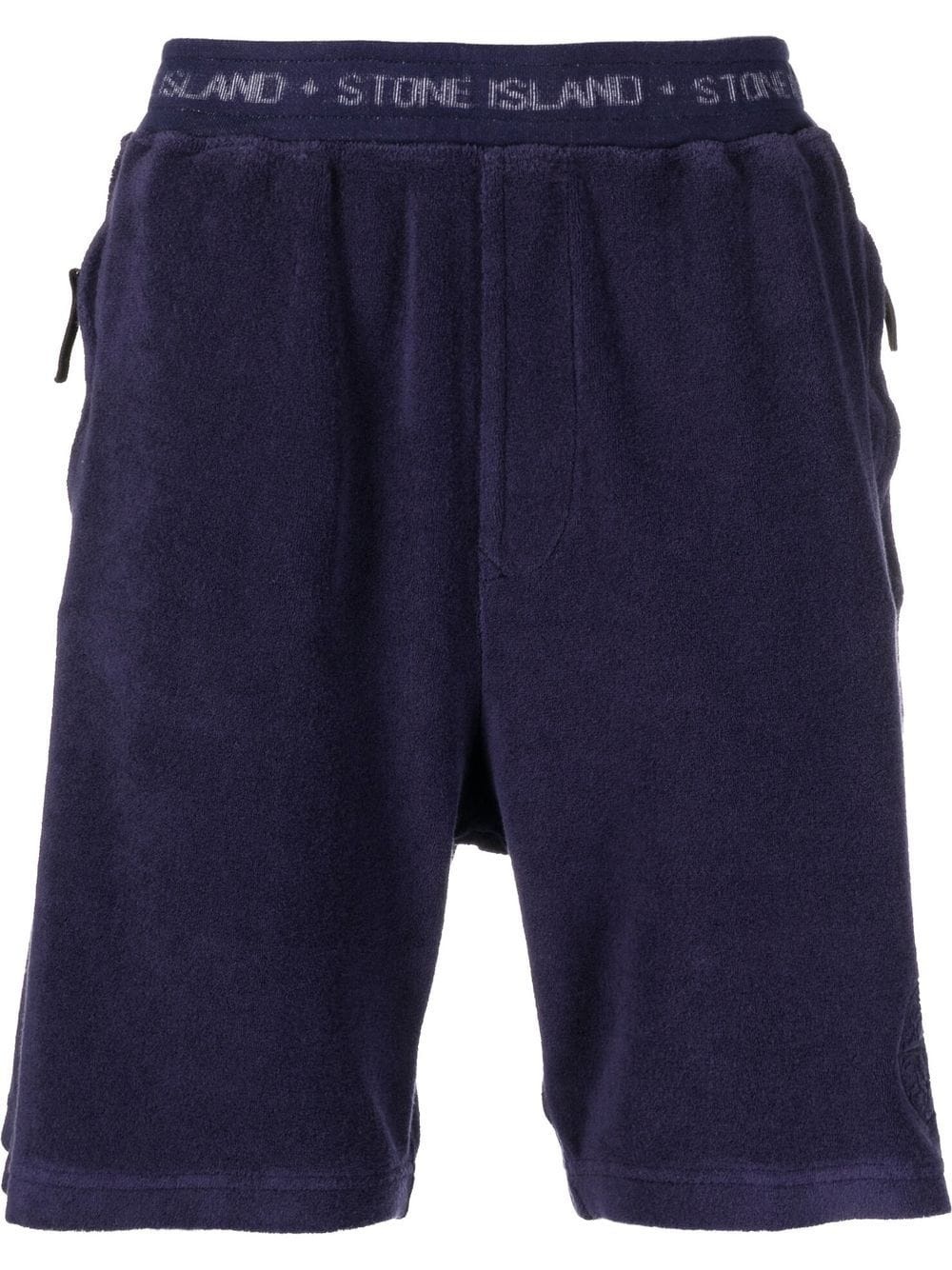 logo-waistband terry-cloth shorts - 1