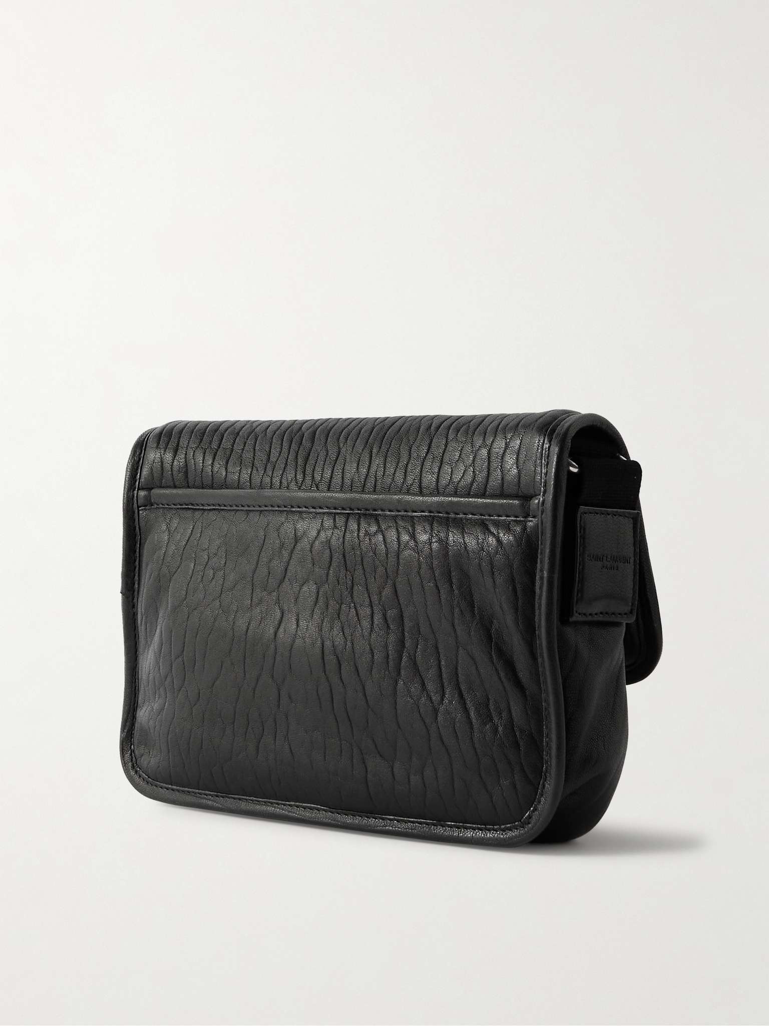 Niki Small Logo-Appliquéd Textured-Leather Messenger Bag - 4