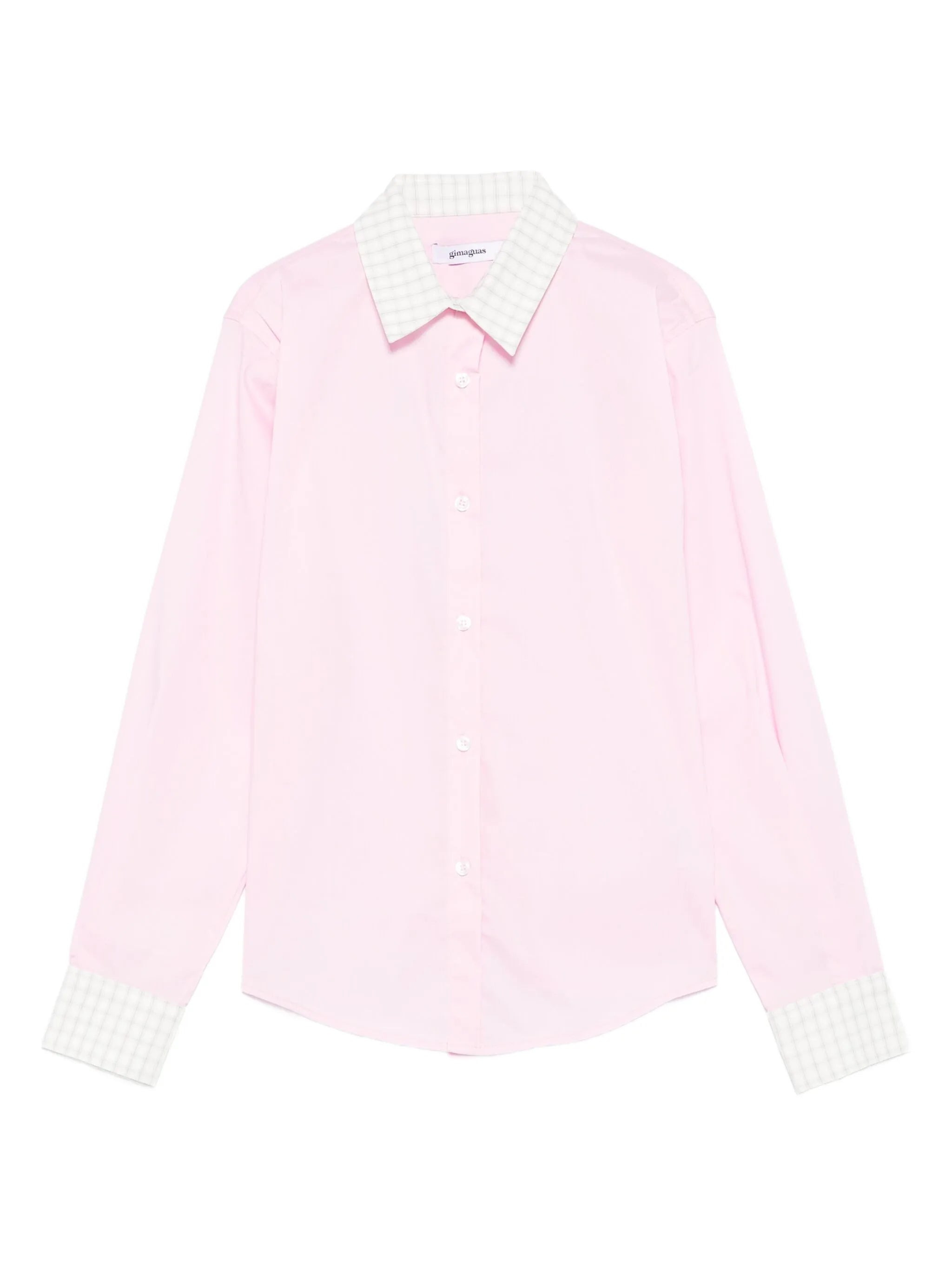 Gimaguas Gingham-trimmed Cotton Shirt - 1