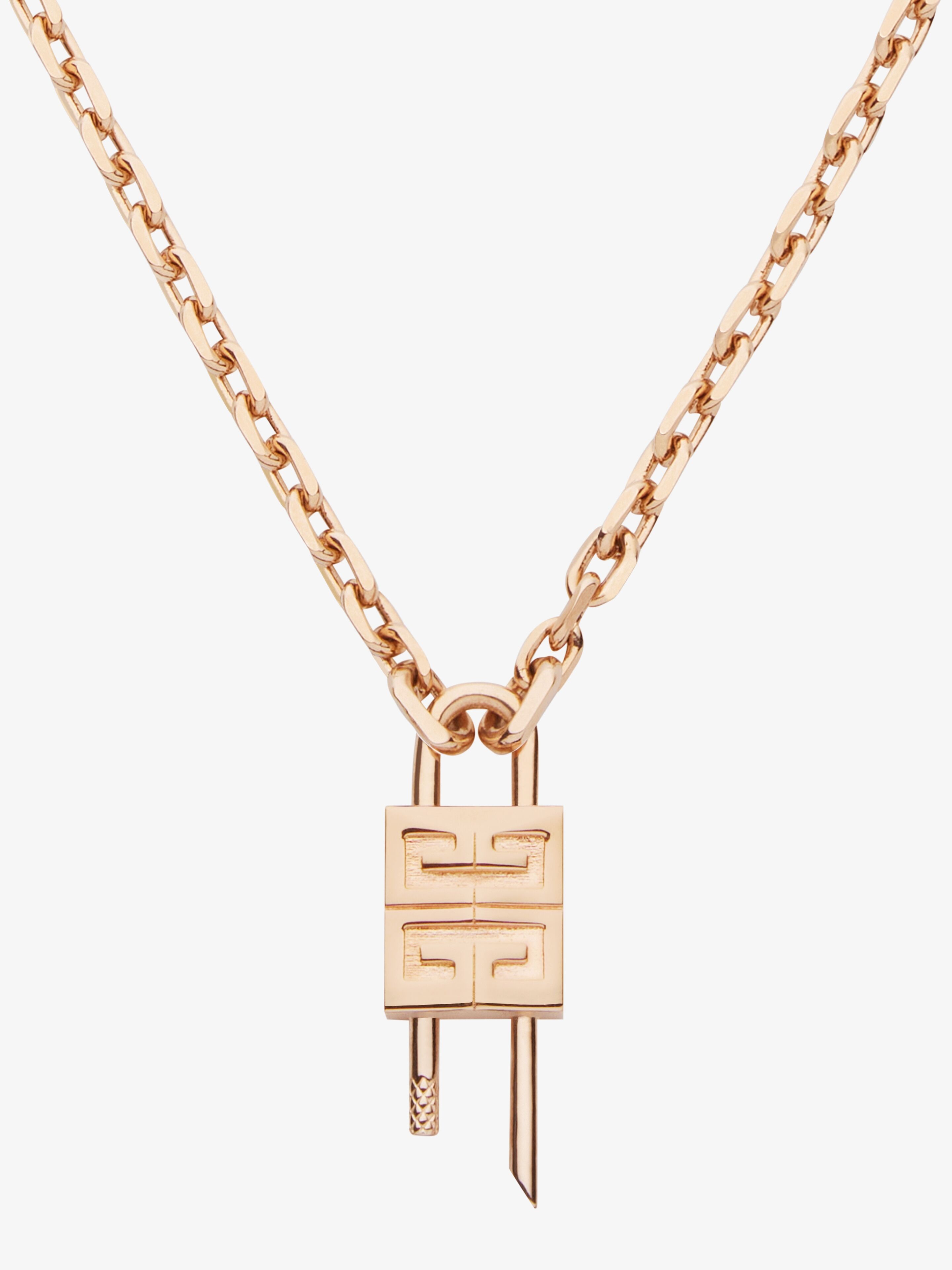 MINI LOCK NECKLACE IN METAL - 4