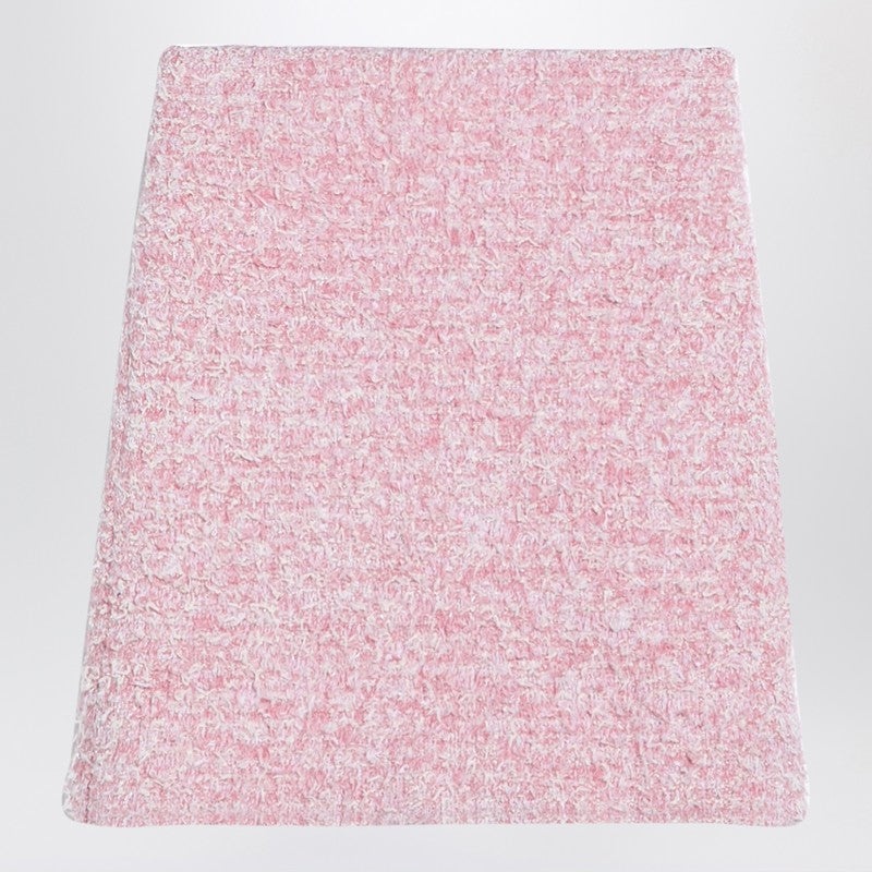 ミニスカート BALENCIAGA FW24 Pink tweed mini skirt (793603T3328 5000) Balenciaga Pink cotton blend tweed mini skirt | TheDoubleF