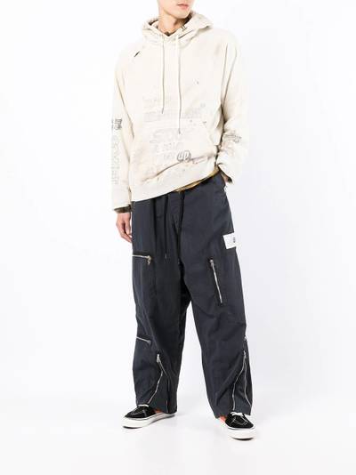 Maison MIHARAYASUHIRO zip-detail trousers outlook