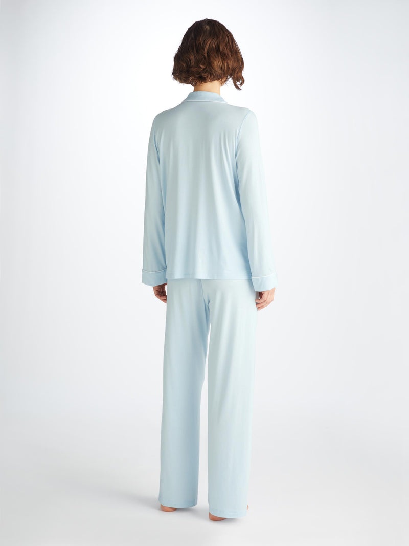 Women's Pajamas Lara Micro Modal Stretch Ice Blue - 4