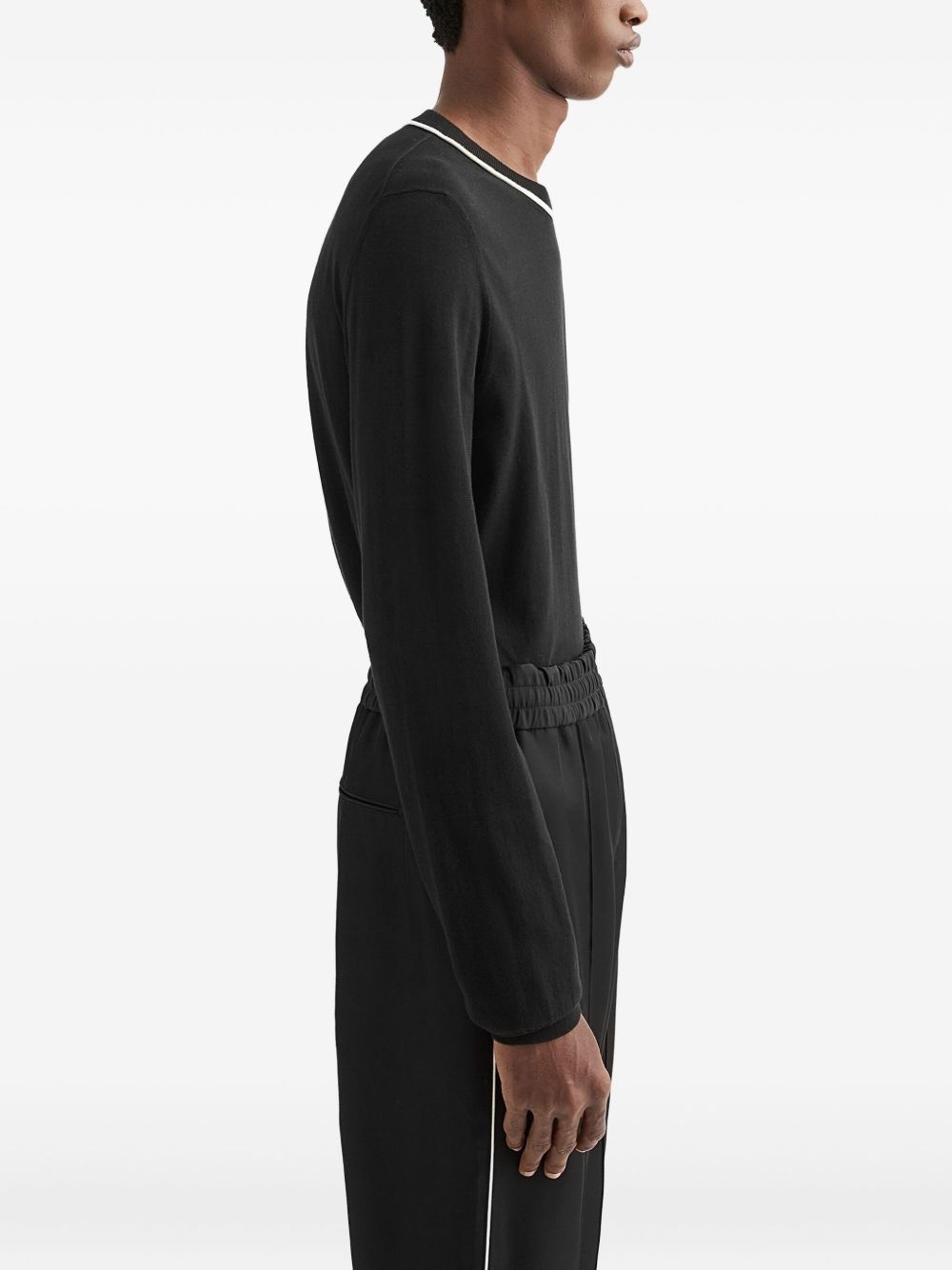 cotton crew-neck sweater - 3