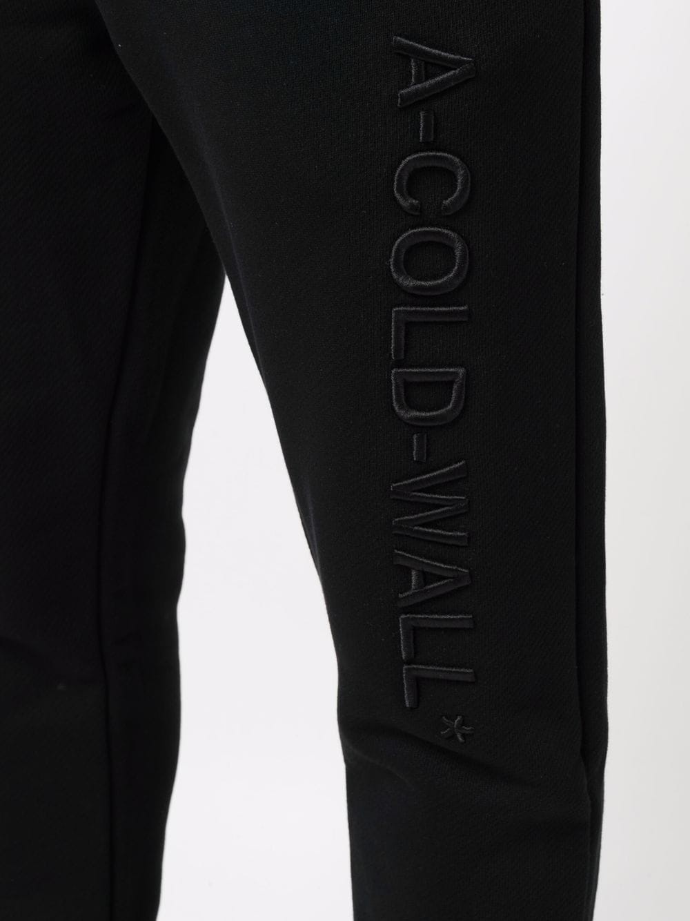 logo-embroidered cotton track pants - 5