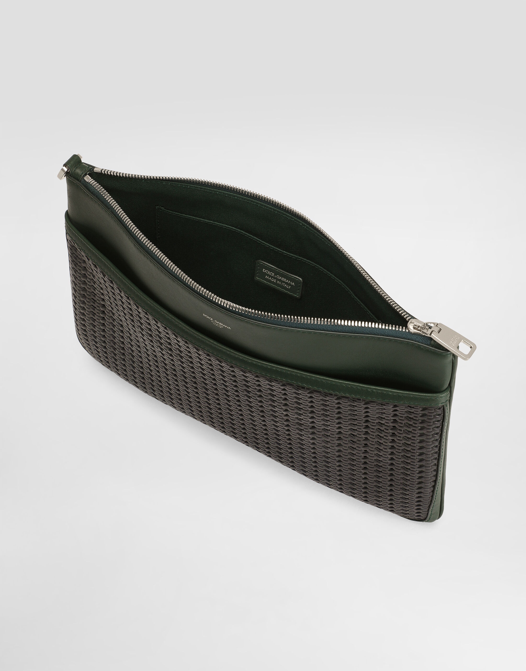 Plongé woven calfskin necessaire - 4