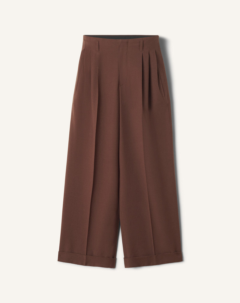 WIDE-LEG FLANNEL PANTS 1