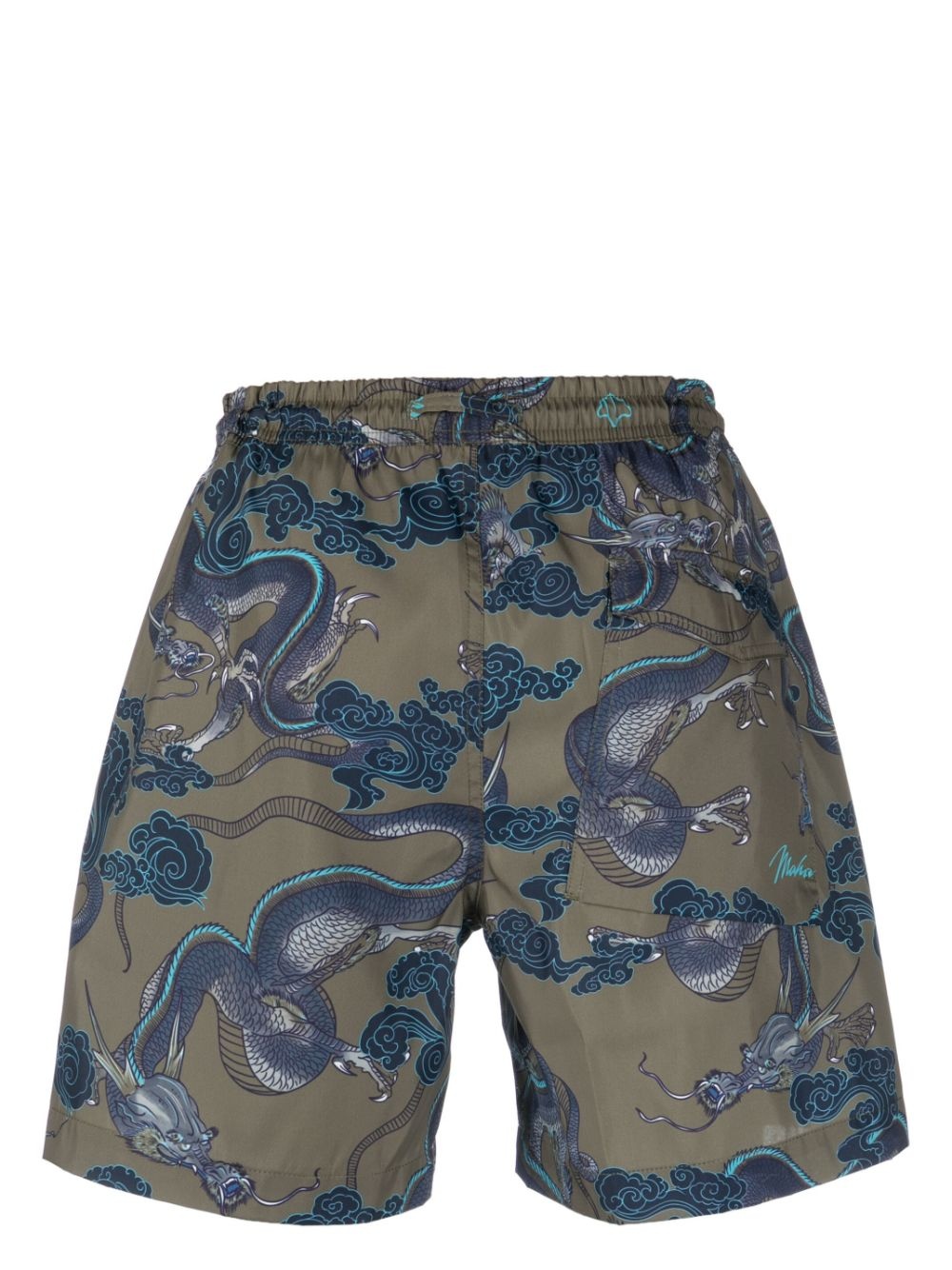 dragon-print swim shorts - 2