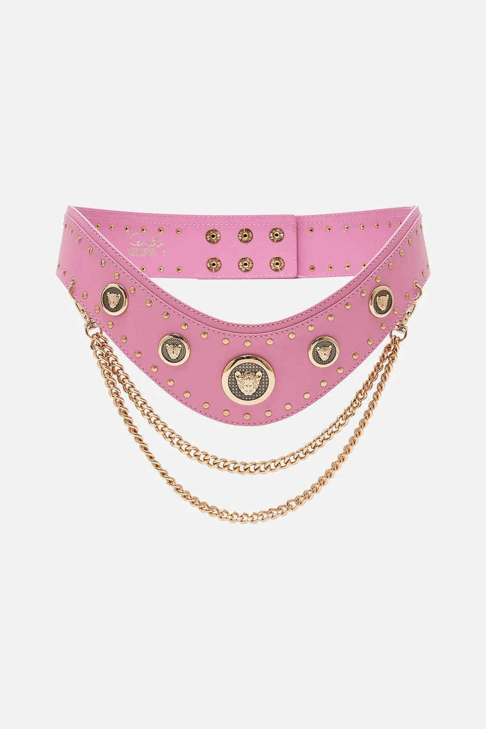 BELT WITH LEOPARD HARDWARE AND CHAINS - 1