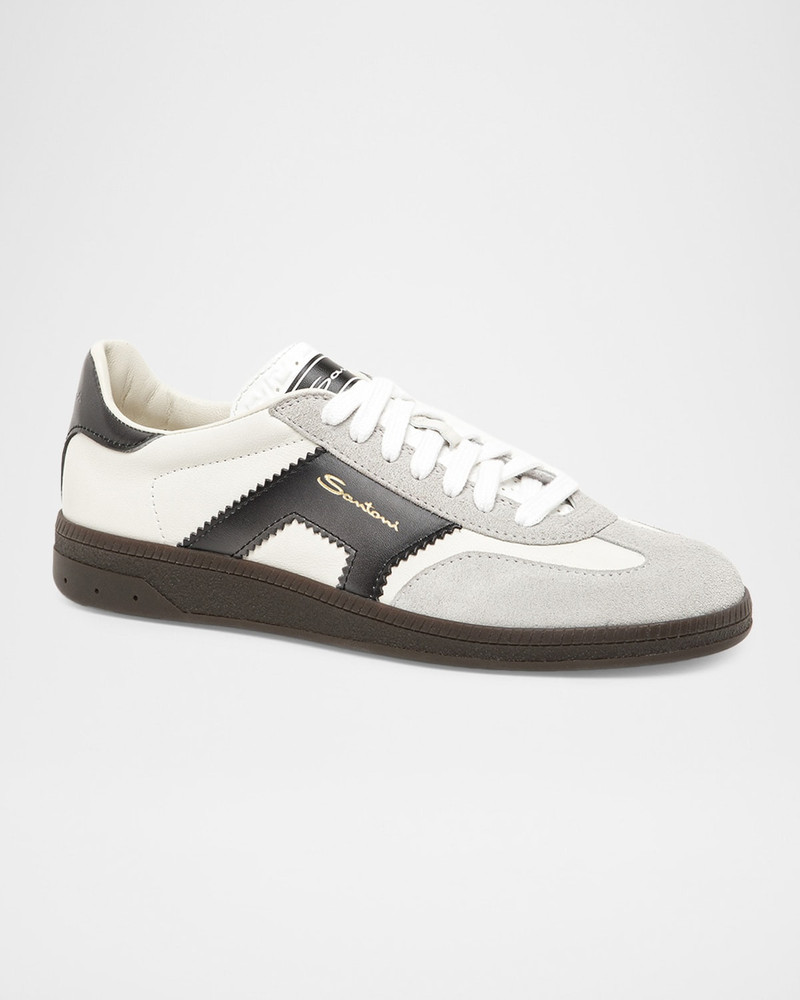DBS Oly Mixed Leather Low-Top Sneakers 1