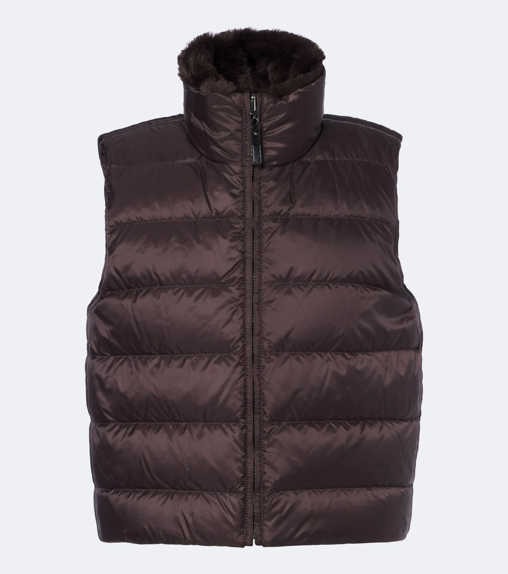 Zip-up puffer vest - 1
