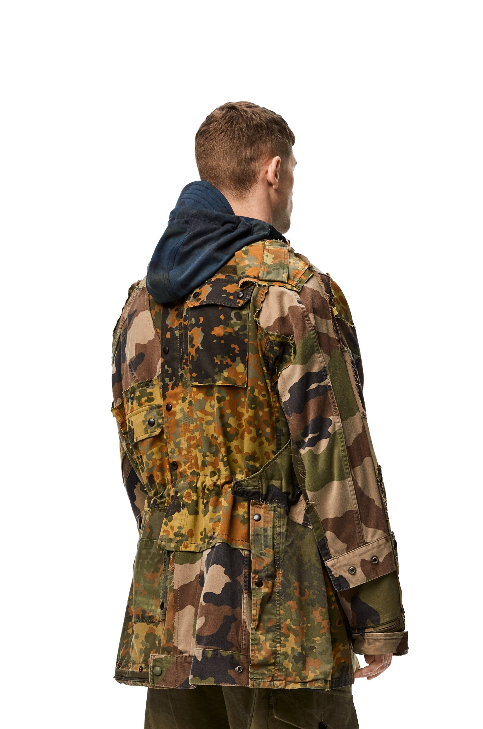 Camouflage parka in cotton and polyester - 4