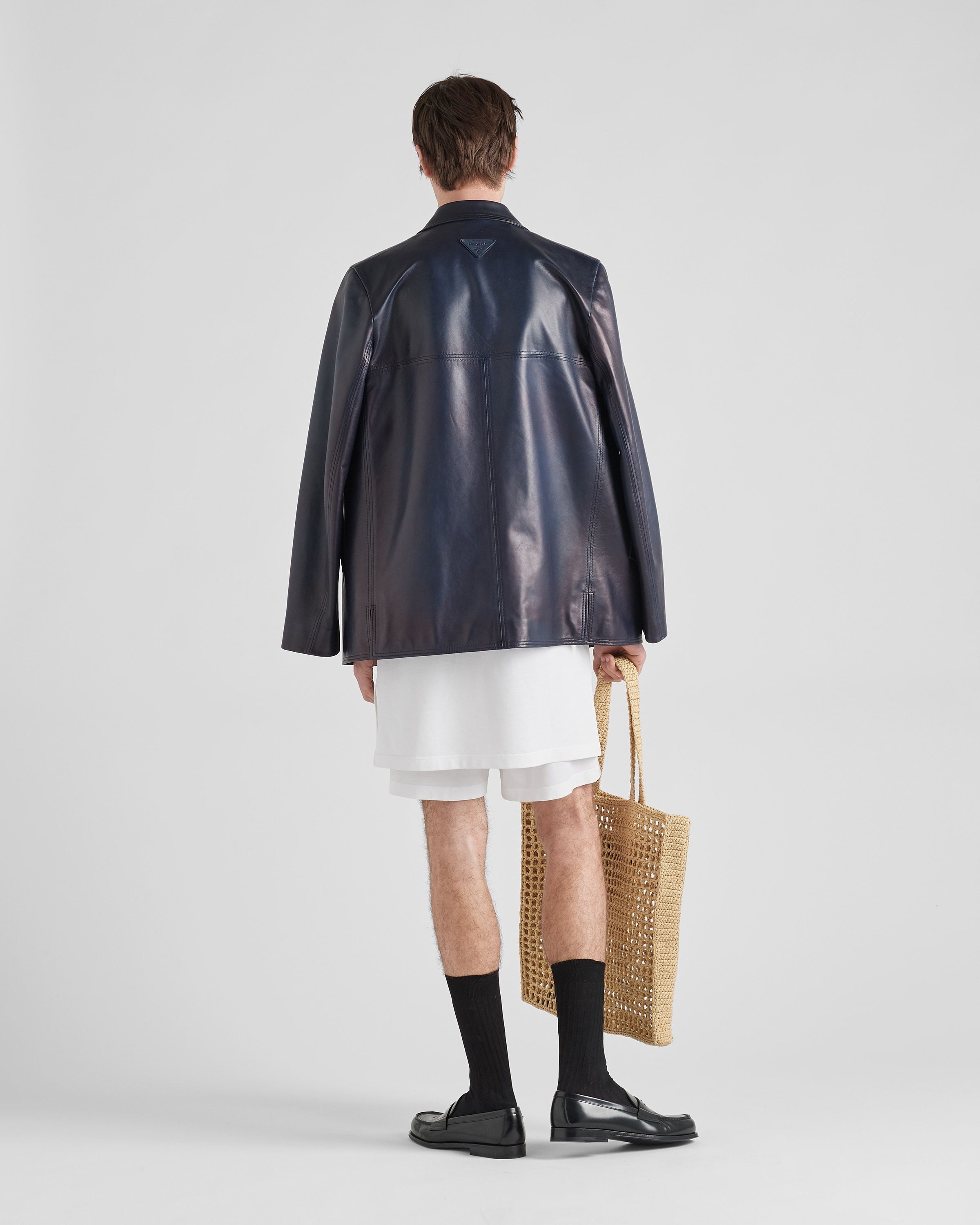 Nappa leather caban jacket - 5