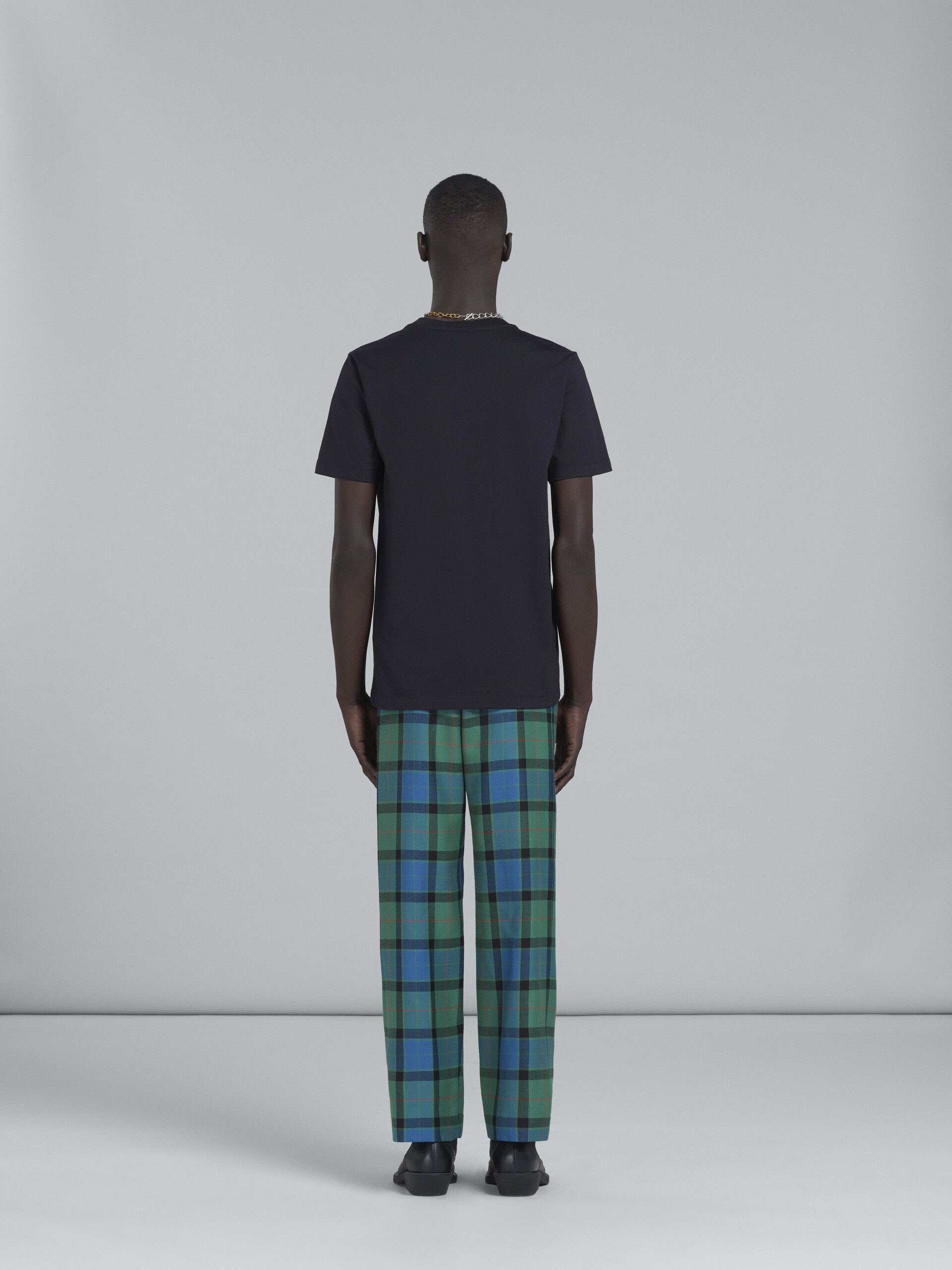 MULTICOLOR TARTAN WOOL PANTS - 3