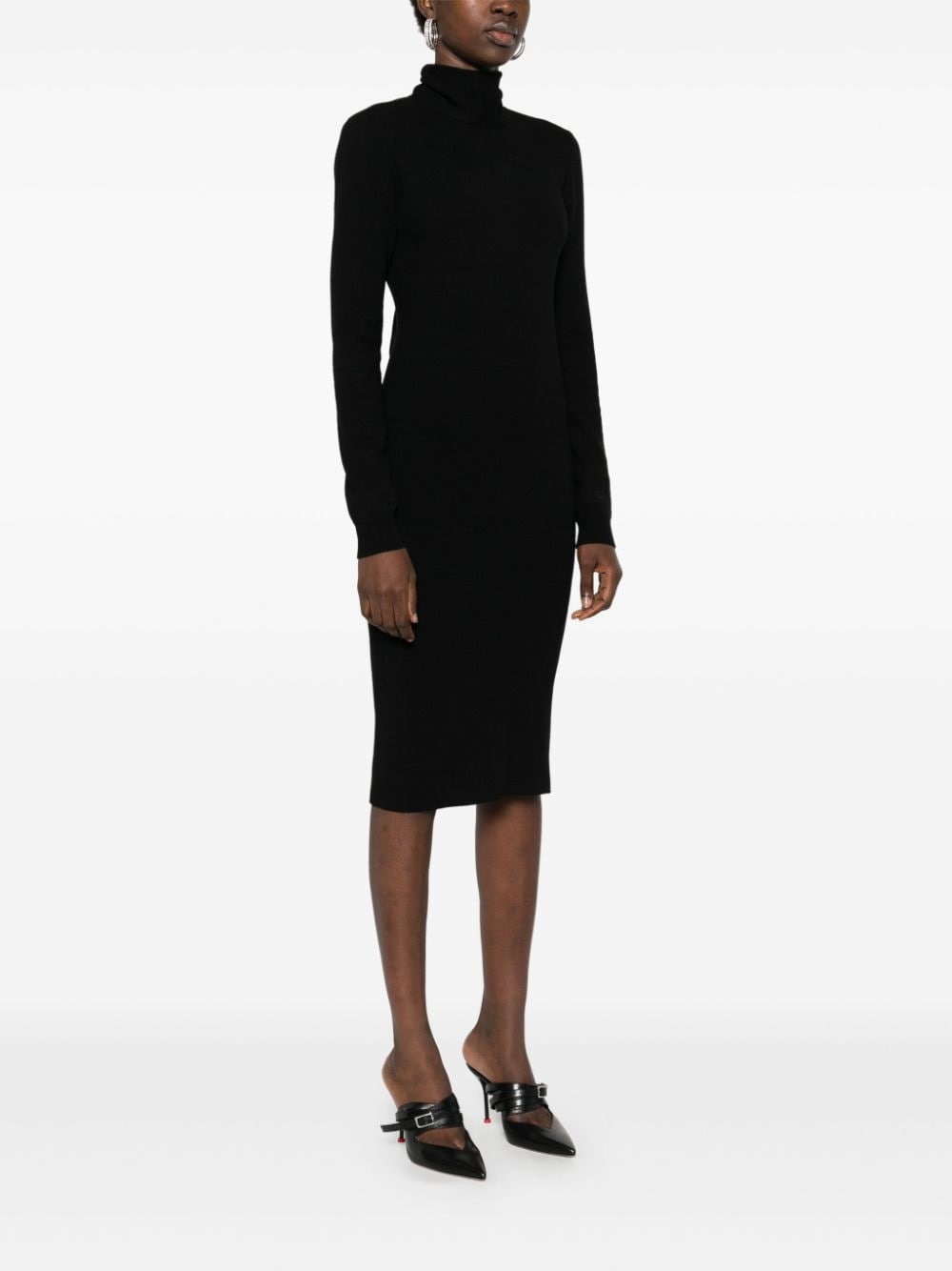 tied midi dress - 3