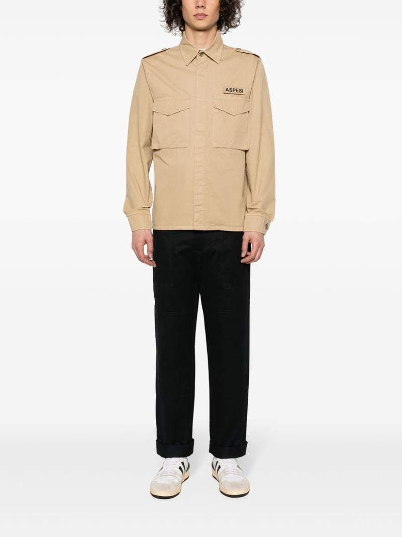 Aspesi logo-patch shirt outlook