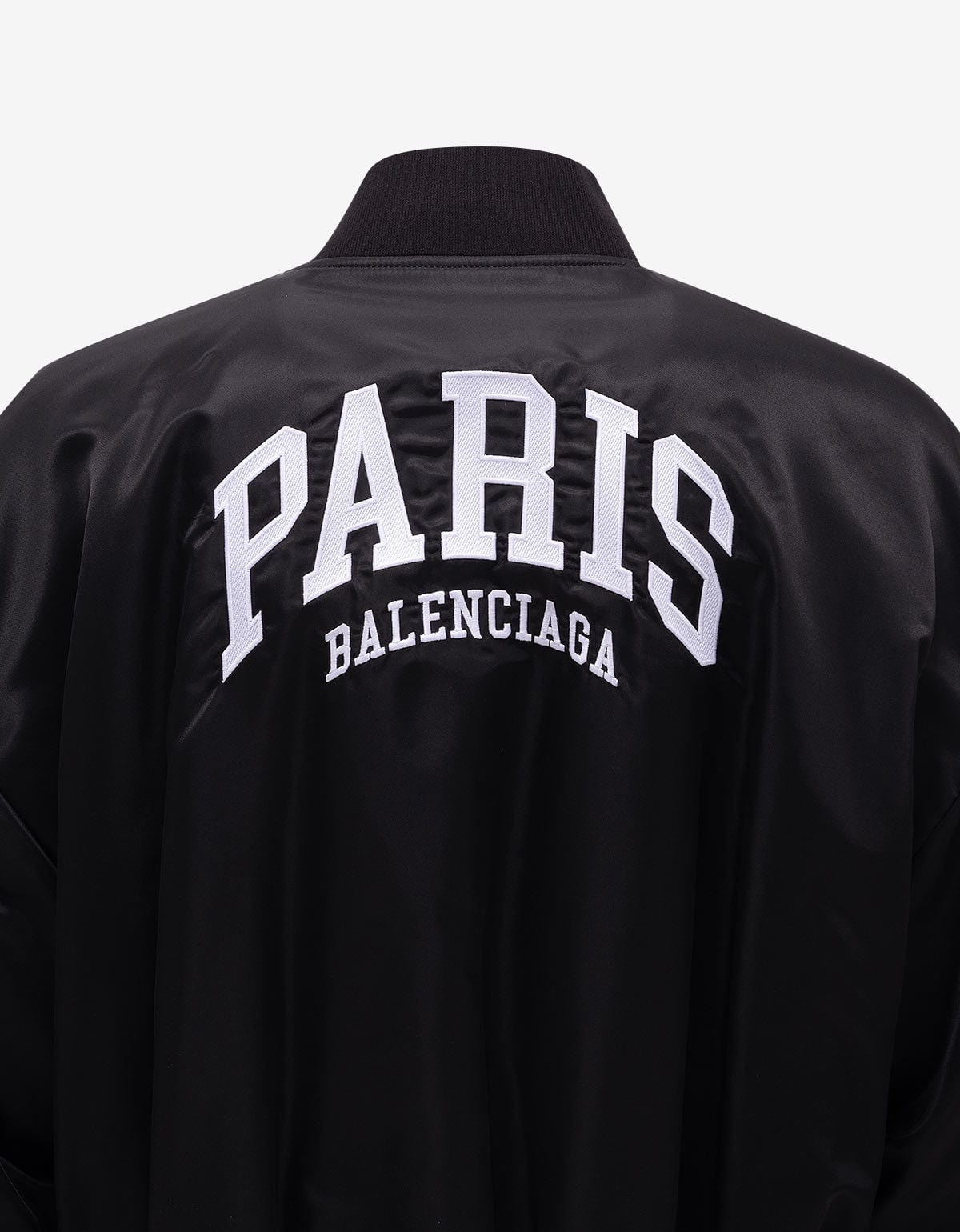 Balenciaga Black Paris Varsity Jacket - SS24 - 4