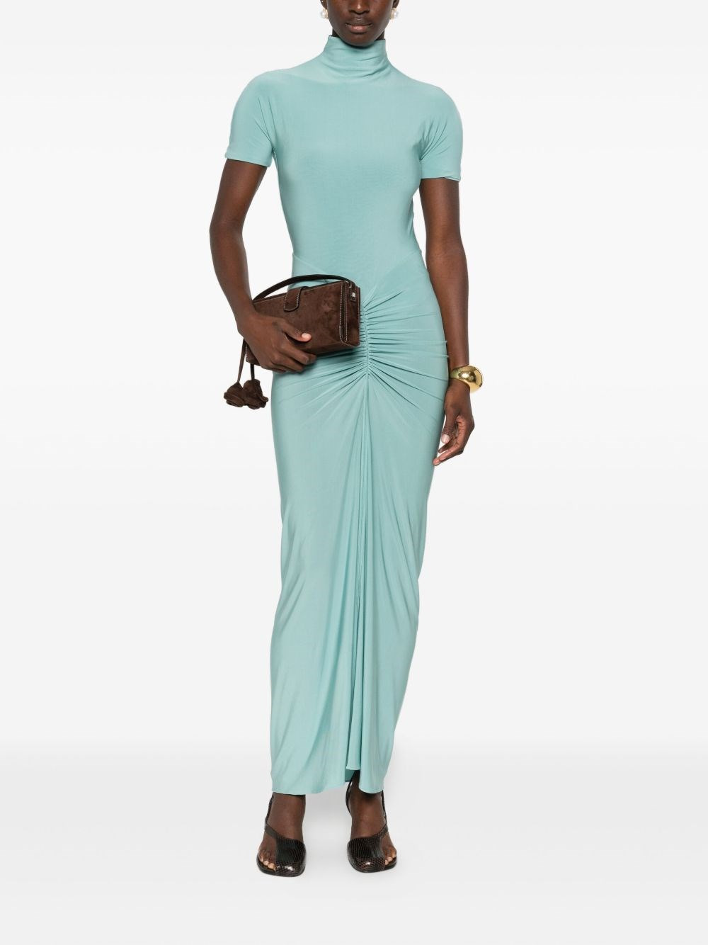 Jersey draped dress - 4